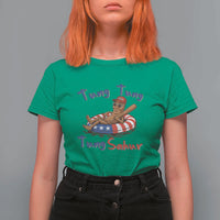 Tung Tung Tung Sahur Italian Brainrot 4th of July T Shirt For Women