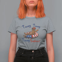 Tung Tung Tung Sahur Italian Brainrot 4th of July T Shirt For Women
