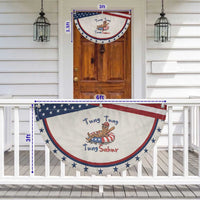 Tung Tung Tung Sahur Italian Brainrot 4th of July Patriotic Fan Flag