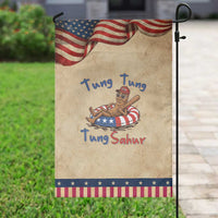 Tung Tung Tung Sahur Italian Brainrot 4th of July Patriotic Garden Flag