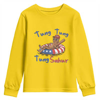 Tung Tung Tung Sahur Italian Brainrot 4th of July Youth Sweatshirt
