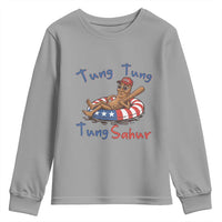 Tung Tung Tung Sahur Italian Brainrot 4th of July Youth Sweatshirt