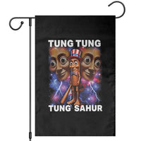 Tung Tung Sahur Italian Brainrot 4th Of July Meme Garden Flag