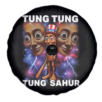 Tung Tung Sahur Italian Brainrot 4th Of July Meme Spare Tire Cover