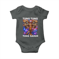Tung Tung Sahur Italian Brainrot 4th Of July Meme Baby Onesie