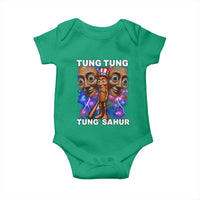 Tung Tung Sahur Italian Brainrot 4th Of July Meme Baby Onesie