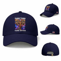 Tung Tung Sahur Italian Brainrot 4th Of July Meme Baseball Cap