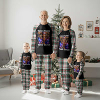 Tung Tung Sahur Italian Brainrot 4th Of July Meme Plaid Pajama Set
