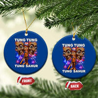 Tung Tung Sahur Italian Brainrot 4th Of July Meme Ceramic Ornament