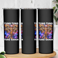 Tung Tung Sahur Italian Brainrot 4th Of July Meme Skinny Tumbler