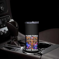 Tung Tung Sahur Italian Brainrot 4th Of July Meme Skinny Tumbler