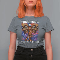 Tung Tung Sahur Italian Brainrot 4th Of July Meme T Shirt For Women