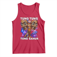 Tung Tung Sahur Italian Brainrot 4th Of July Meme Tank Top