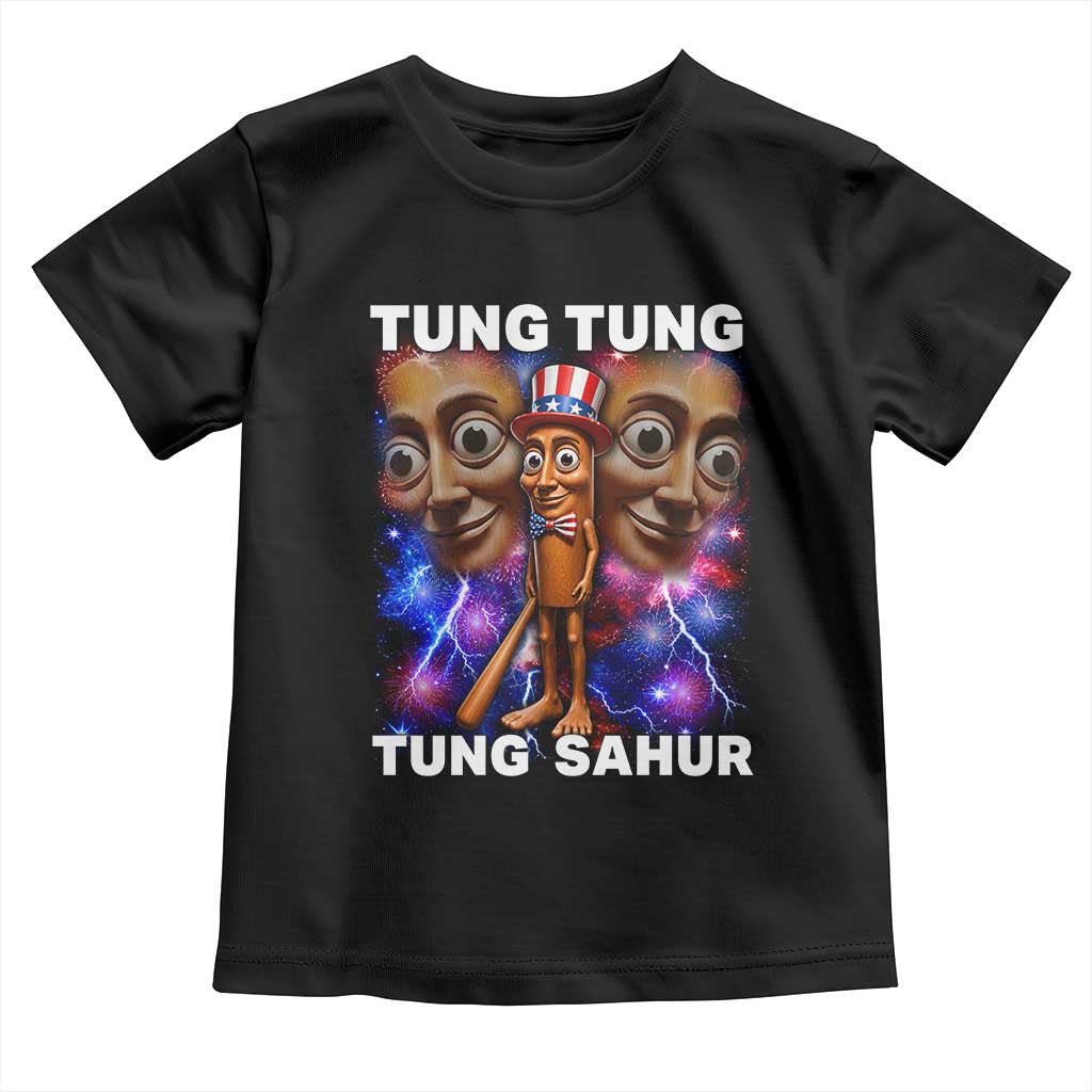 Tung Tung Sahur Italian Brainrot 4th Of July Meme Toddler T Shirt