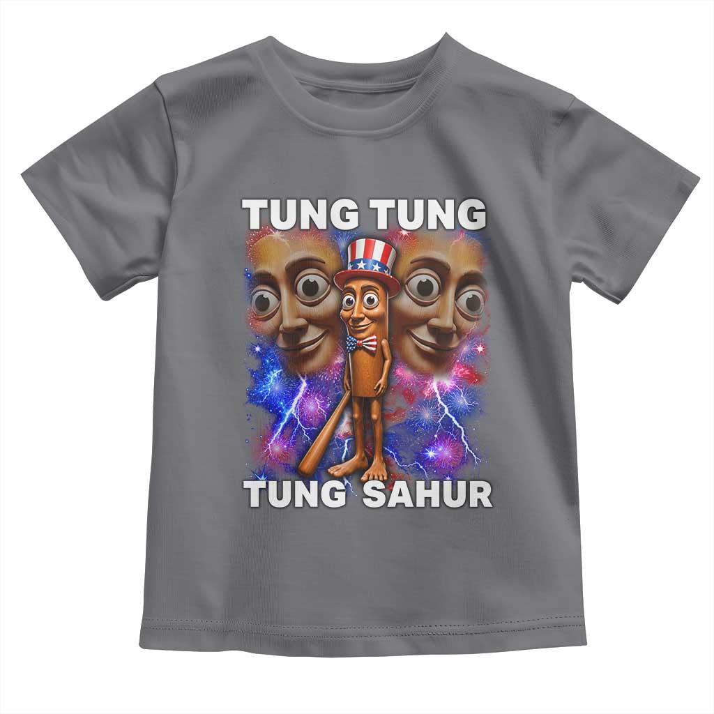 Tung Tung Sahur Italian Brainrot 4th Of July Meme Toddler T Shirt