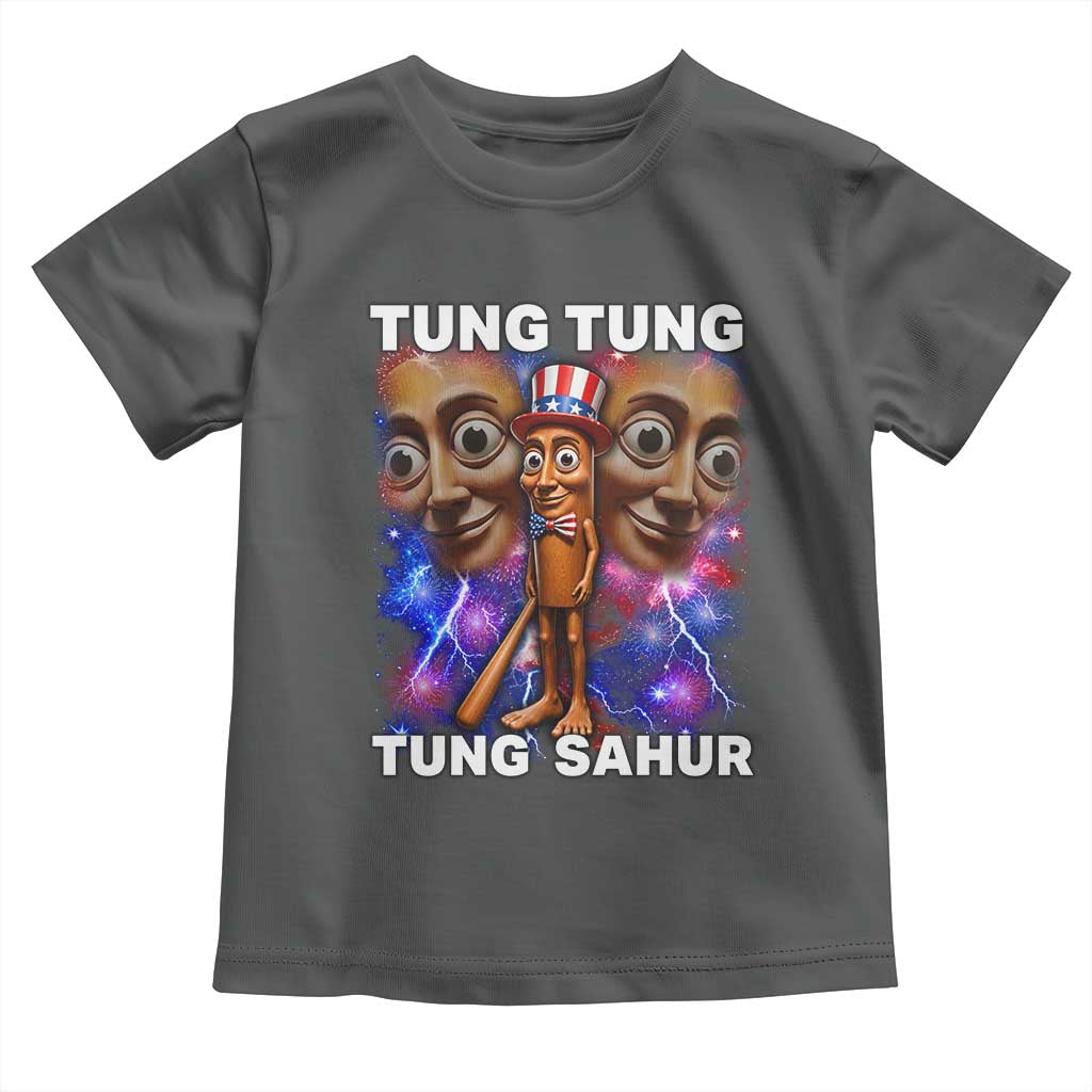Tung Tung Sahur Italian Brainrot 4th Of July Meme Toddler T Shirt