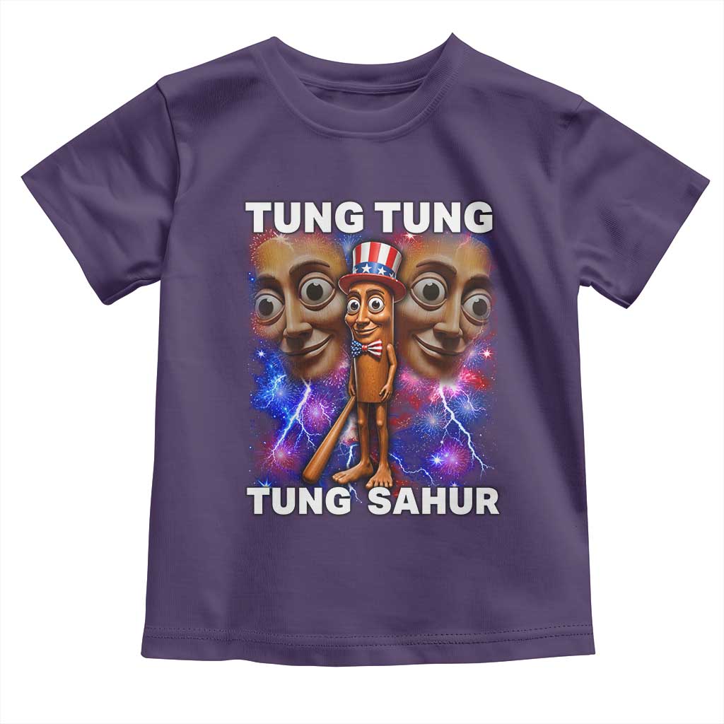 Tung Tung Sahur Italian Brainrot 4th Of July Meme Toddler T Shirt