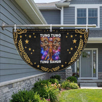 Tung Tung Sahur Italian Brainrot 4th Of July Meme Patriotic Fan Flag