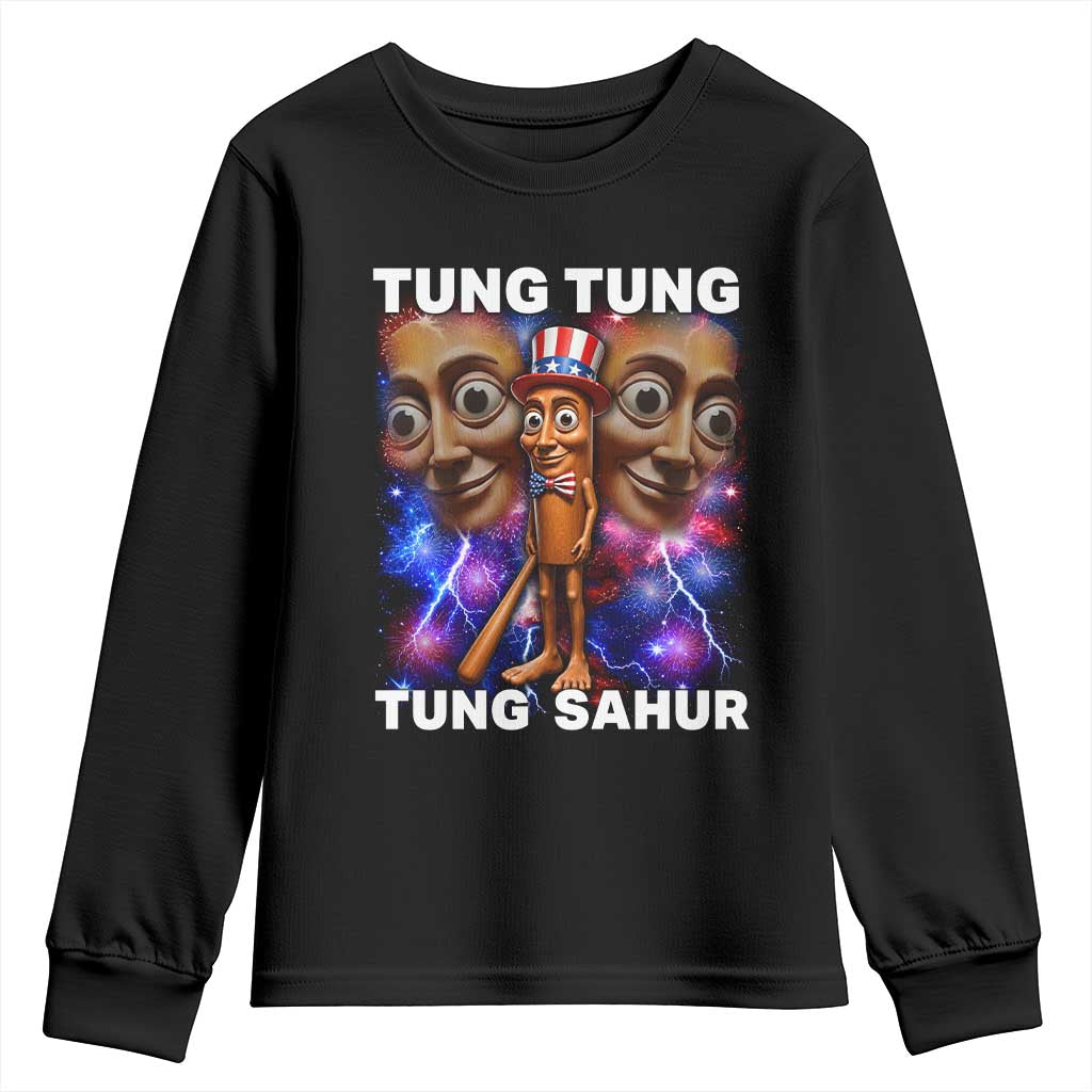 Tung Tung Sahur Italian Brainrot 4th Of July Meme Youth Sweatshirt