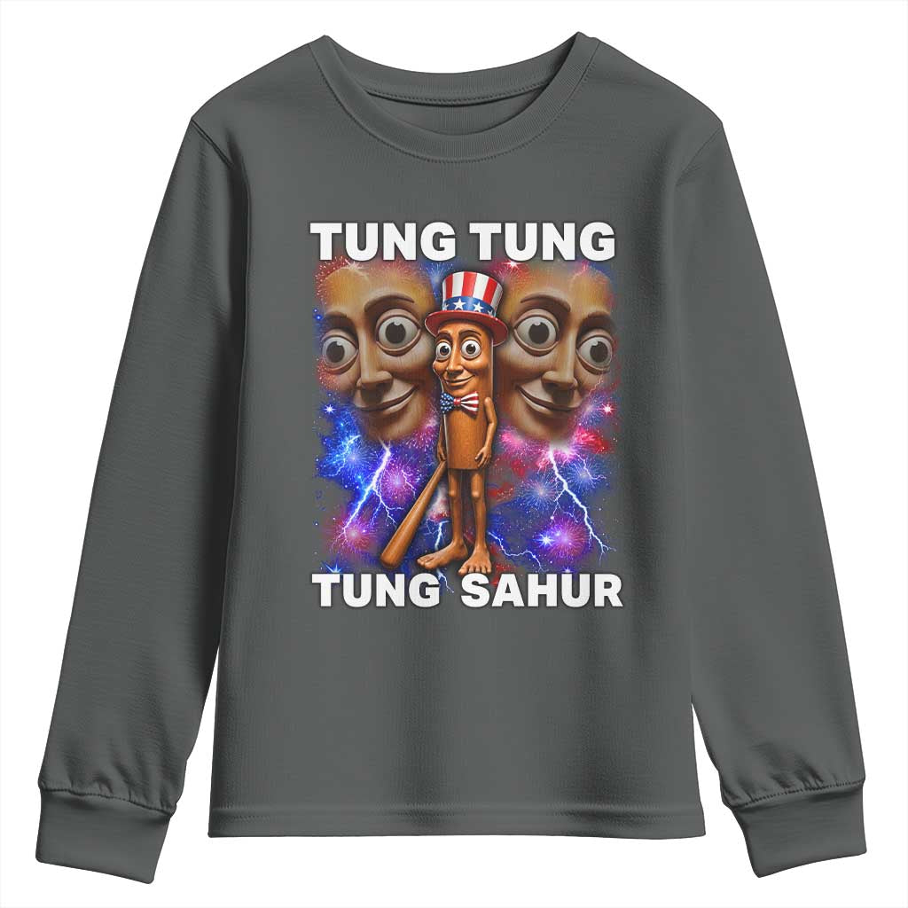 Tung Tung Sahur Italian Brainrot 4th Of July Meme Youth Sweatshirt