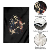Abraham Lincoln Playing Guitar 4th of July Garden Flag