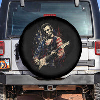 Abraham Lincoln Playing Guitar 4th of July Spare Tire Cover