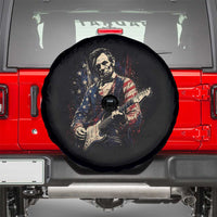 Abraham Lincoln Playing Guitar 4th of July Spare Tire Cover
