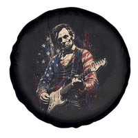 Abraham Lincoln Playing Guitar 4th of July Spare Tire Cover