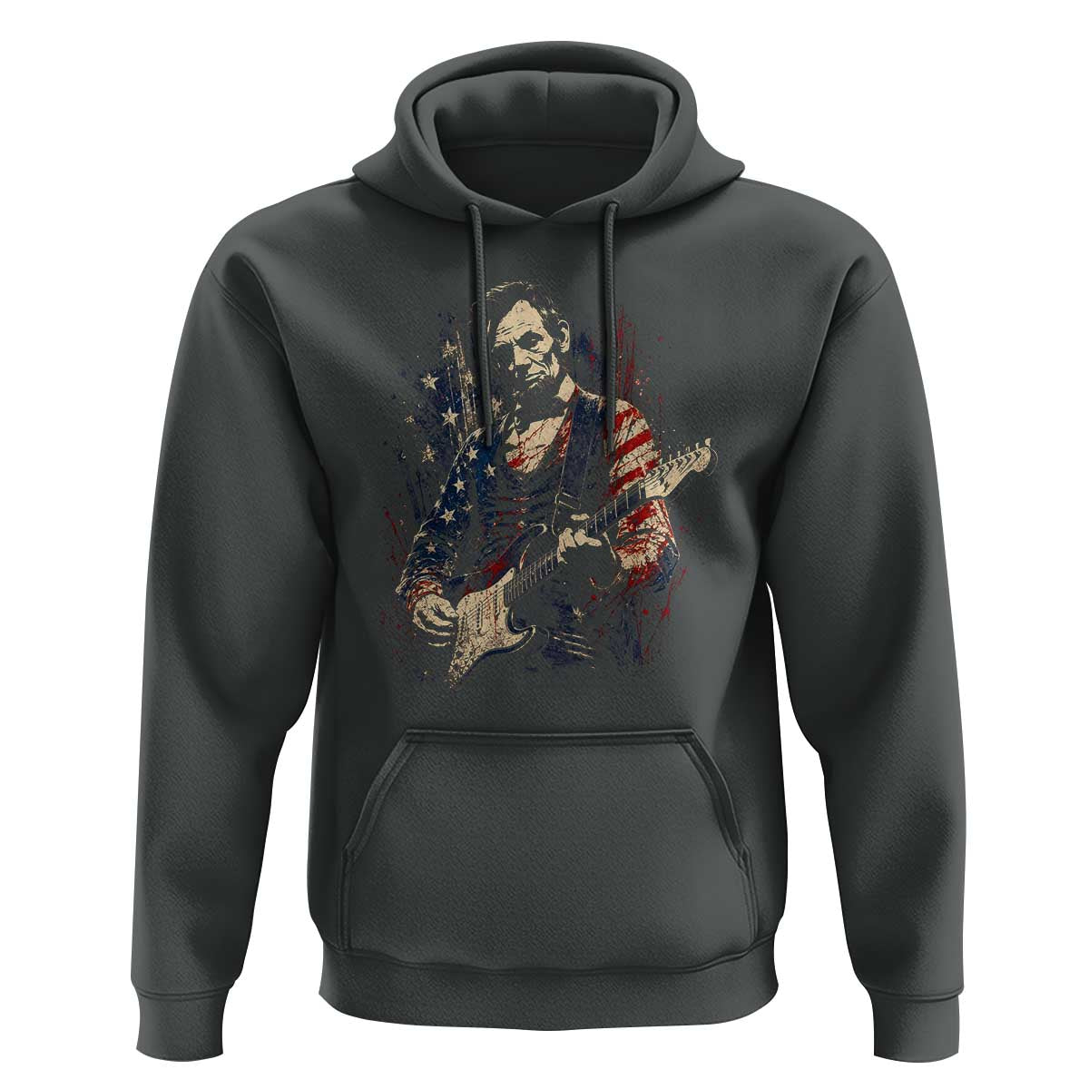 Abraham Lincoln Playing Guitar 4th of July Hoodie