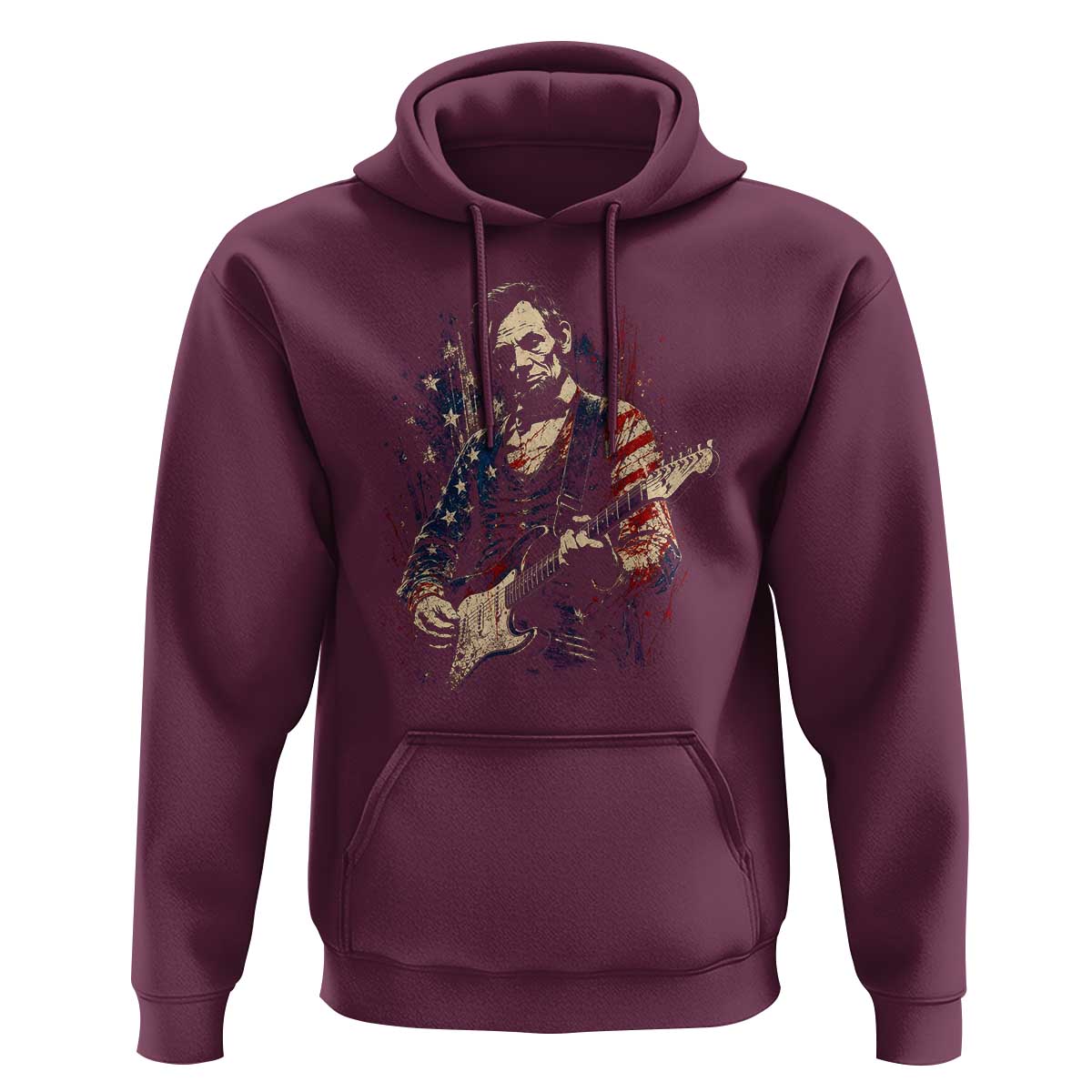 Abraham Lincoln Playing Guitar 4th of July Hoodie