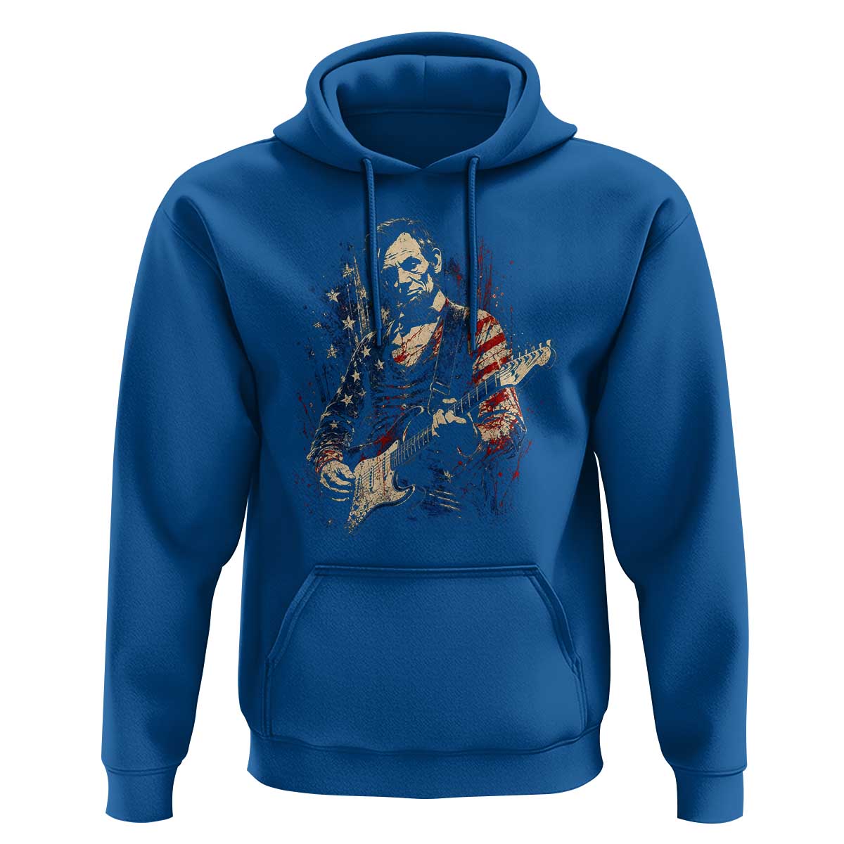 Abraham Lincoln Playing Guitar 4th of July Hoodie