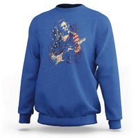Abraham Lincoln Playing Guitar 4th of July Sweatshirt