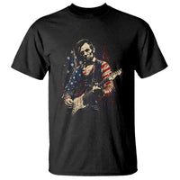 Abraham Lincoln Playing Guitar 4th of July T Shirt