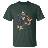 Abraham Lincoln Playing Guitar 4th of July T Shirt