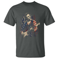 Abraham Lincoln Playing Guitar 4th of July T Shirt