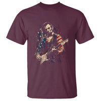 Abraham Lincoln Playing Guitar 4th of July T Shirt