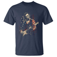 Abraham Lincoln Playing Guitar 4th of July T Shirt