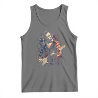 Abraham Lincoln Playing Guitar 4th of July Tank Top