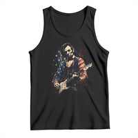 Abraham Lincoln Playing Guitar 4th of July Tank Top