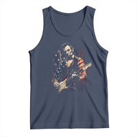 Abraham Lincoln Playing Guitar 4th of July Tank Top