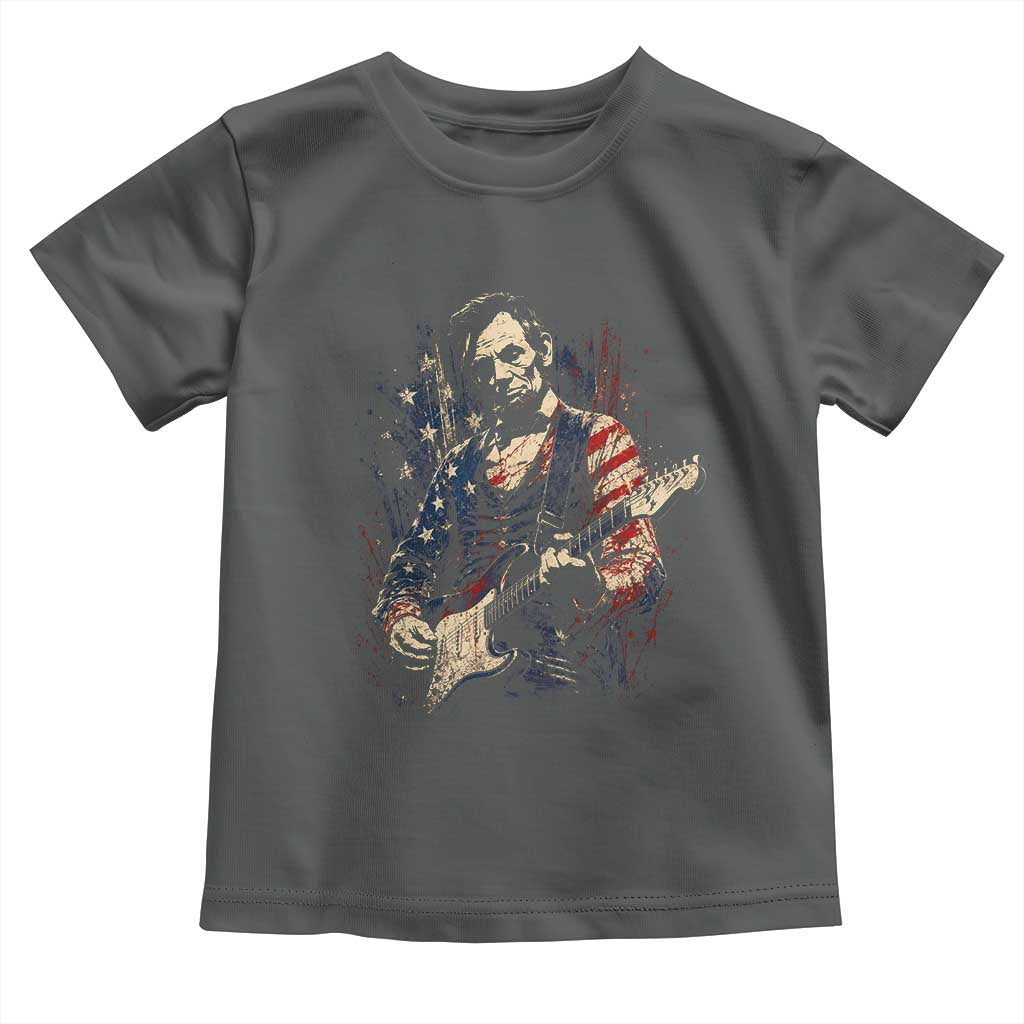 Abraham Lincoln Playing Guitar 4th of July Toddler T Shirt