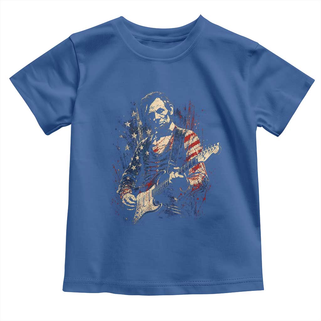 Abraham Lincoln Playing Guitar 4th of July Toddler T Shirt