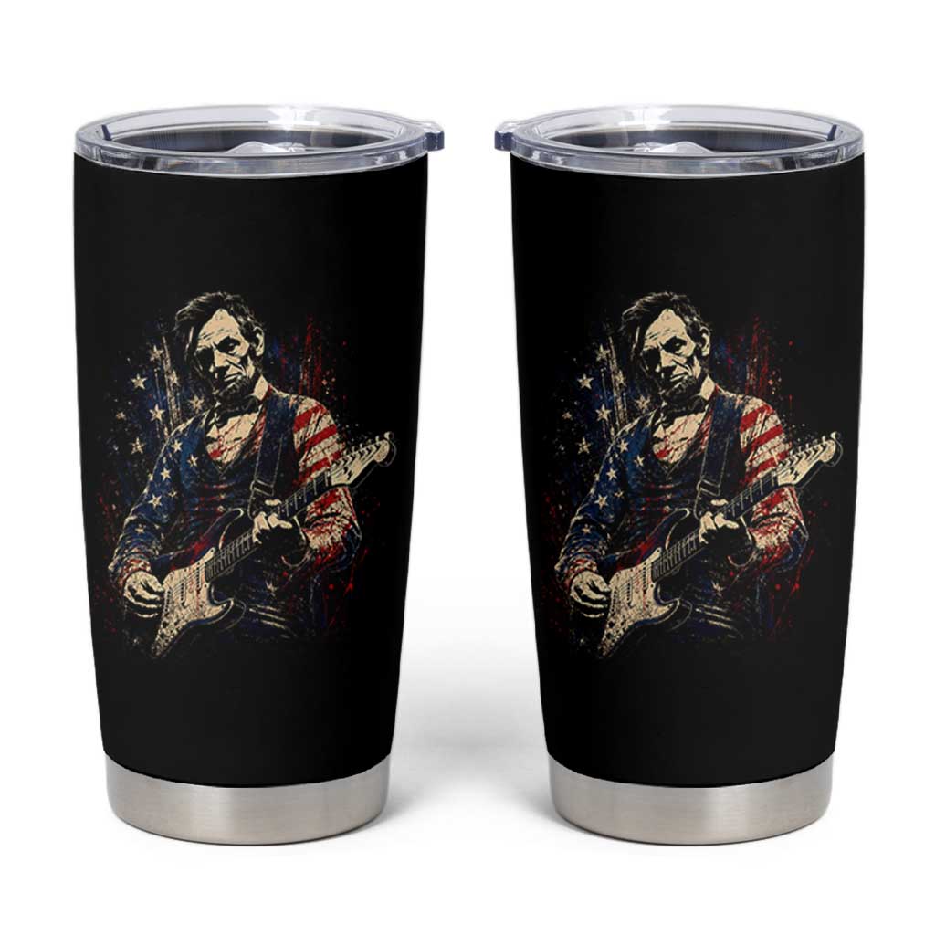 Abraham Lincoln Playing Guitar 4th of July Tumbler Cup