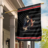 Abraham Lincoln Playing Guitar 4th of July Patriotic Garden Flag