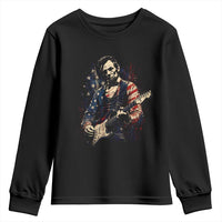 Abraham Lincoln Playing Guitar 4th of July Youth Sweatshirt