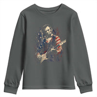 Abraham Lincoln Playing Guitar 4th of July Youth Sweatshirt
