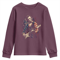 Abraham Lincoln Playing Guitar 4th of July Youth Sweatshirt