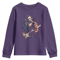 Abraham Lincoln Playing Guitar 4th of July Youth Sweatshirt