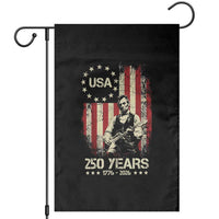 America's 250th Abraham Lincoln Playing Guitar Garden Flag