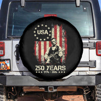 America's 250th Abraham Lincoln Playing Guitar Spare Tire Cover